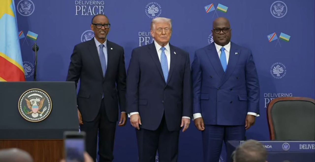 (Présidents de la RDC, des USA et du Rwanda