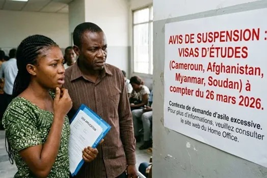 Suspension visas par Londres aux Etudiants